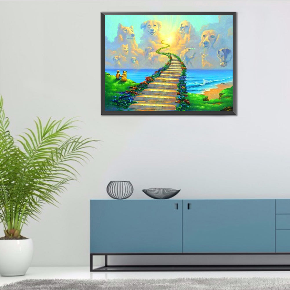 Landscape - Full Round Drill Diamond Painting 40*30CM