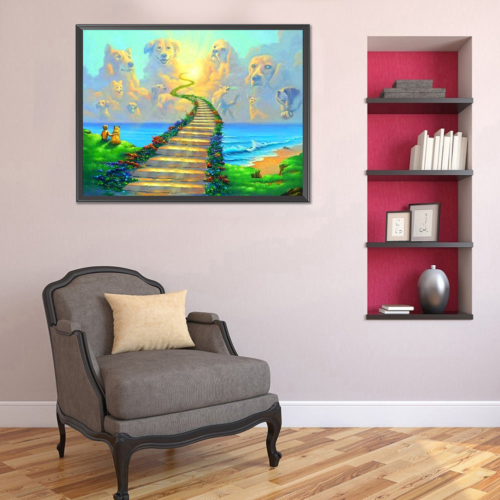 Landscape - Full Round Drill Diamond Painting 40*30CM
