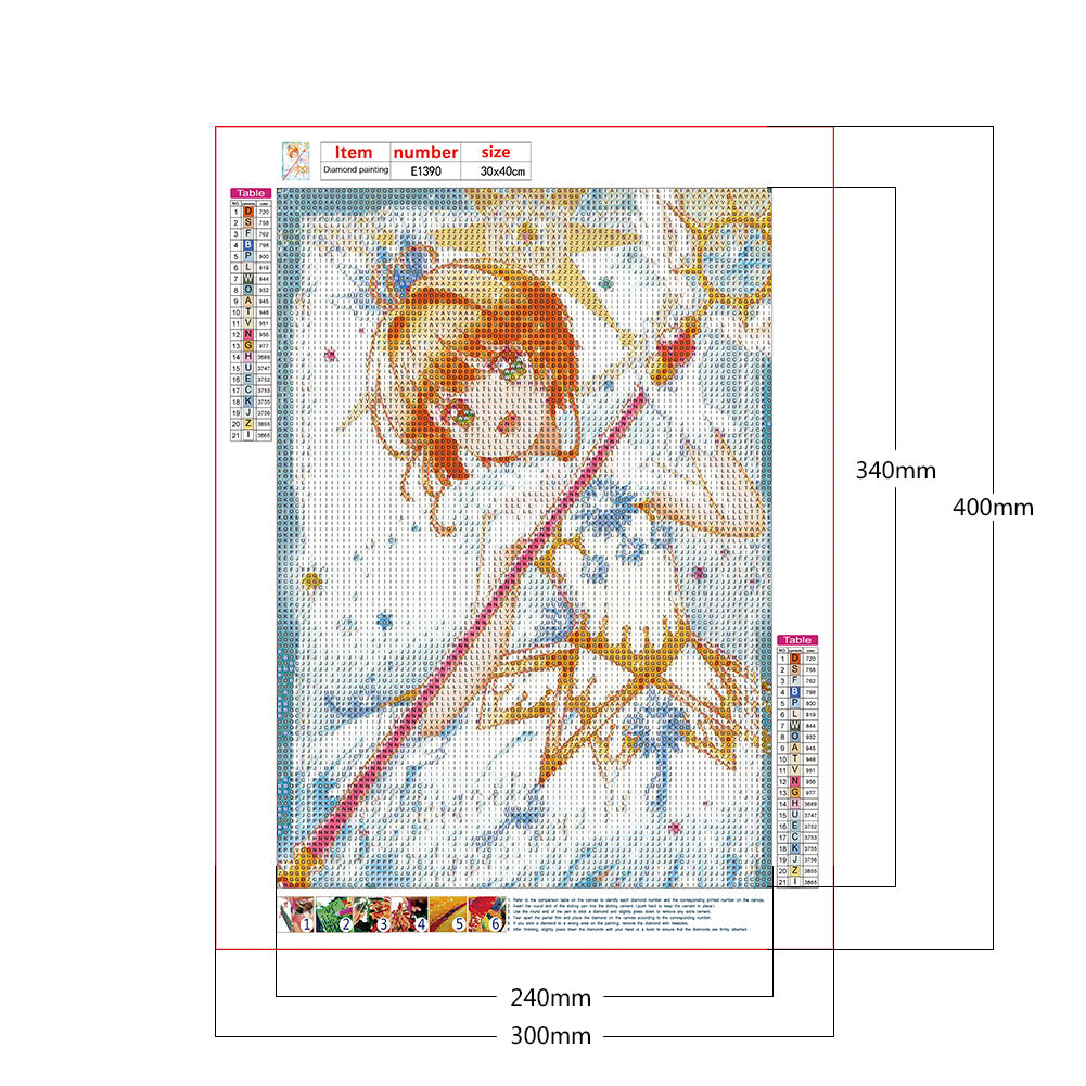 Cardcaptor Sakura - Full Round Drill Diamond Painting 30*40CM