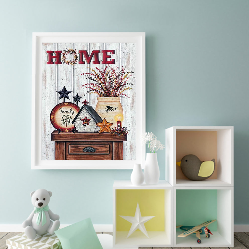 Flowerpot - Full Square Drill Diamond Painting 40*50CM