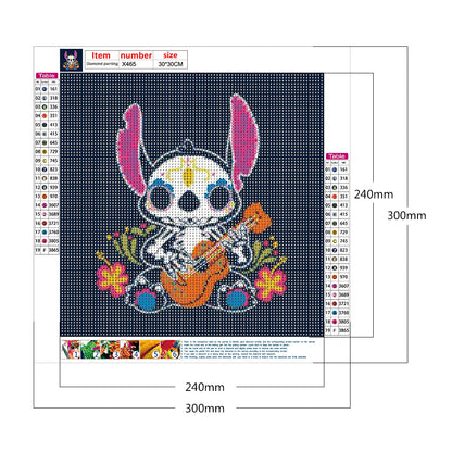 Skull Stitch - Full Round Drill Diamond Painting 30*30CM