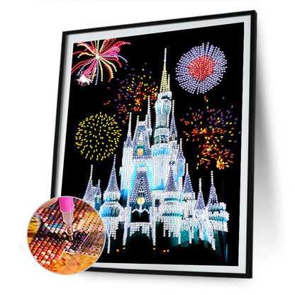 Castle Fireworks - Special Shaped Drill Diamond Paiting 30*40CM
