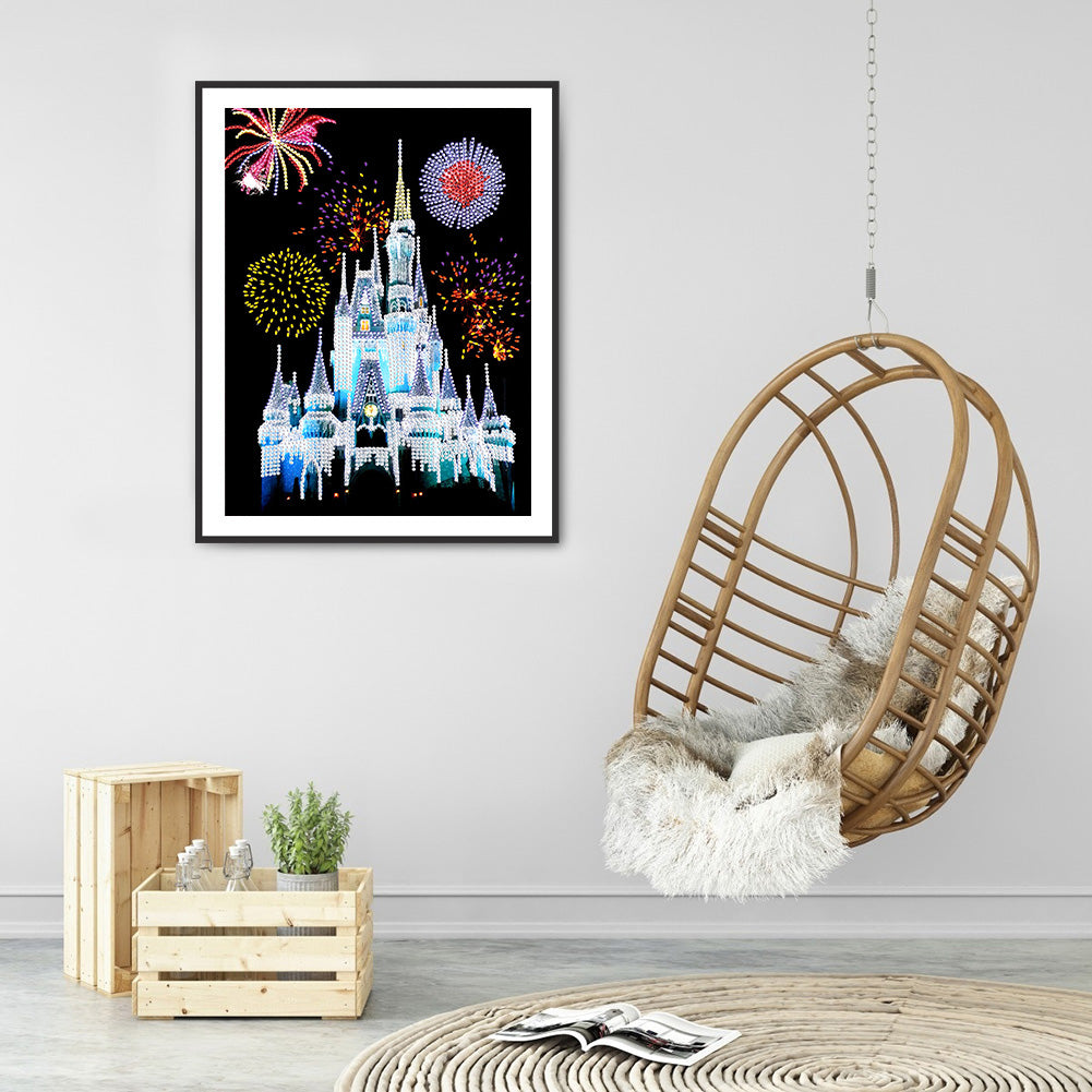 Castle Fireworks - Special Shaped Drill Diamond Paiting 30*40CM