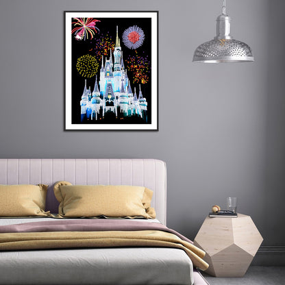 Castle Fireworks - Special Shaped Drill Diamond Paiting 30*40CM