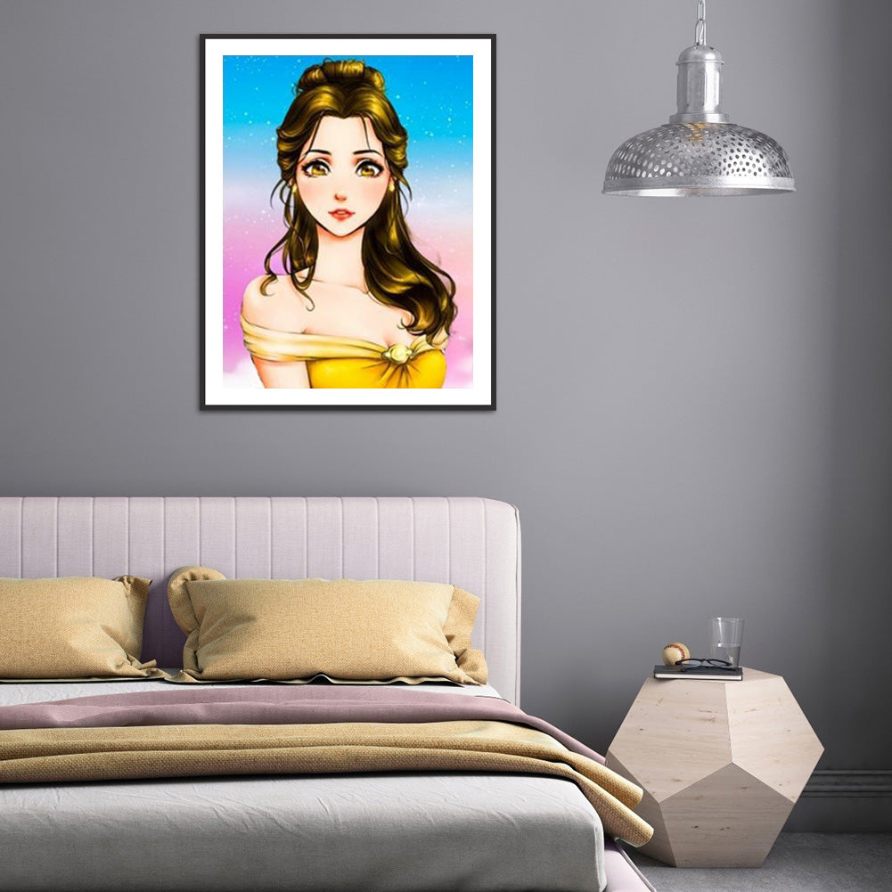 Disney Princess 30*40CM(Canvas) Full Round Drill Diamond Painting