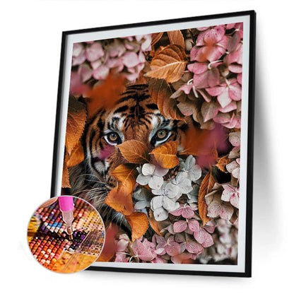 Tiger - Full Round Drill Diamond Painting 30*40CM