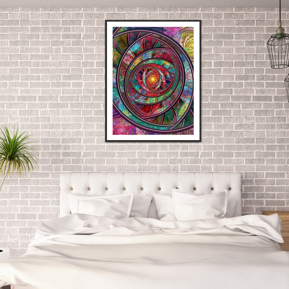 Symmetrical Pattern - Full Square Drill Diamond Painting 50*60CM