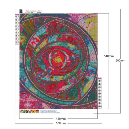 Symmetrical Pattern - Full Square Drill Diamond Painting 50*60CM