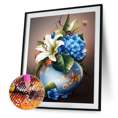 Vase Bouquet - Full Square Drill Diamond Painting 30*40CM