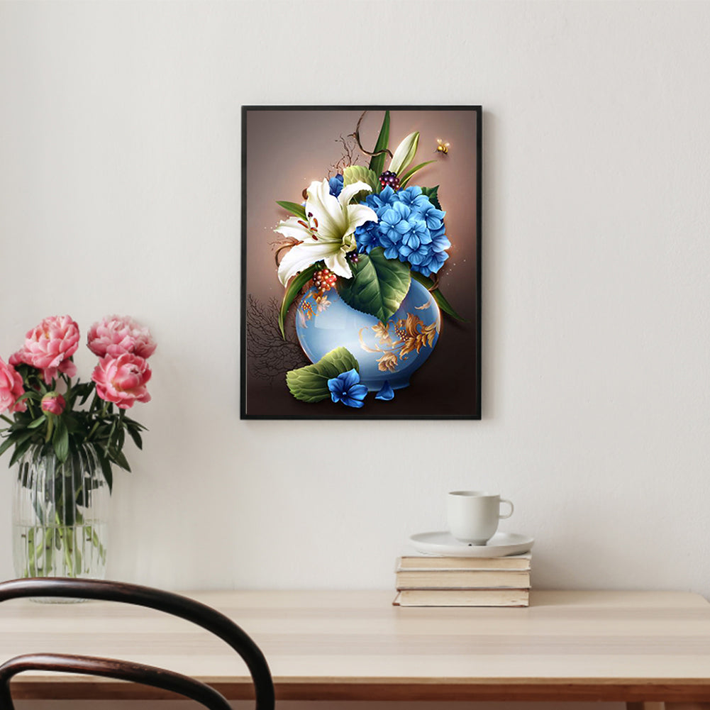 Vase Bouquet - Full Square Drill Diamond Painting 30*40CM