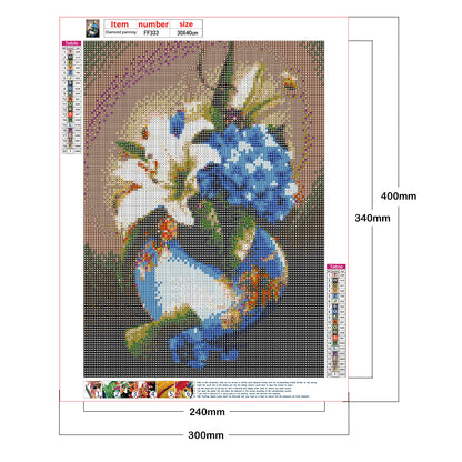 Vase Bouquet - Full Square Drill Diamond Painting 30*40CM