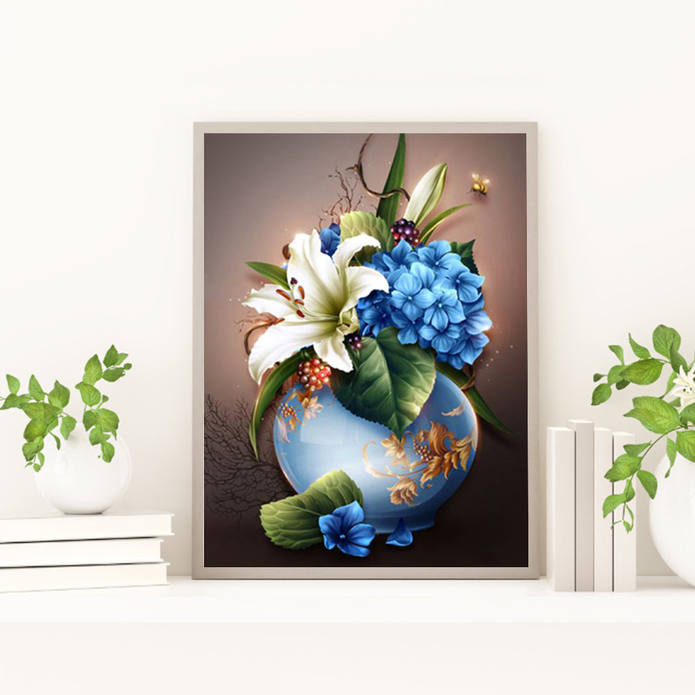 Vase Bouquet - Full Square Drill Diamond Painting 30*40CM