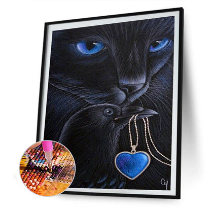 Cat - Full Round Drill Diamond Painting 30*40CM