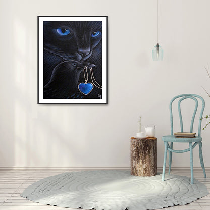 Cat - Full Round Drill Diamond Painting 30*40CM