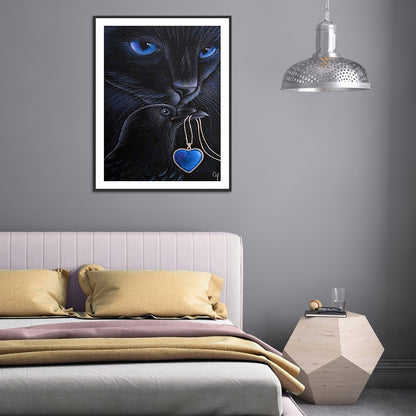 Cat - Full Round Drill Diamond Painting 30*40CM