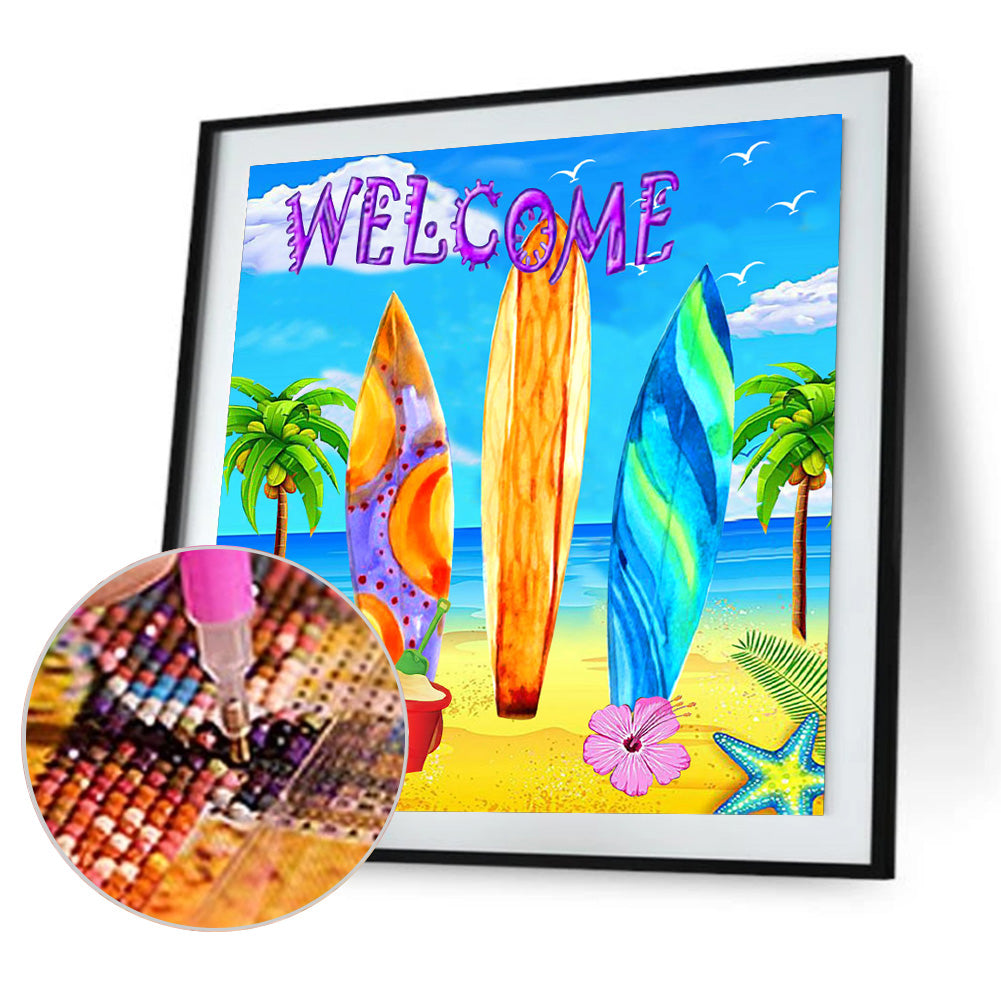 Refreshing Summer - Full Round Drill Diamond Painting 40*40CM