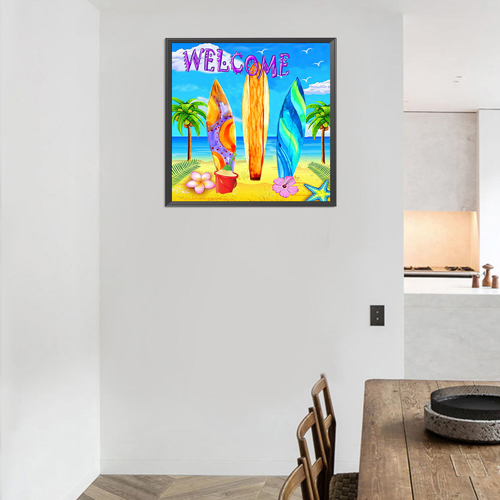 Refreshing Summer - Full Round Drill Diamond Painting 40*40CM