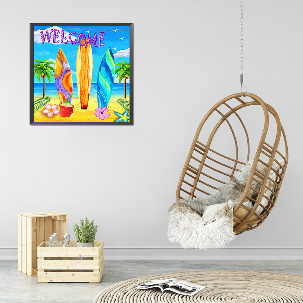 Refreshing Summer - Full Round Drill Diamond Painting 40*40CM