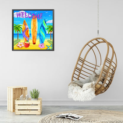 Refreshing Summer - Full Round Drill Diamond Painting 40*40CM