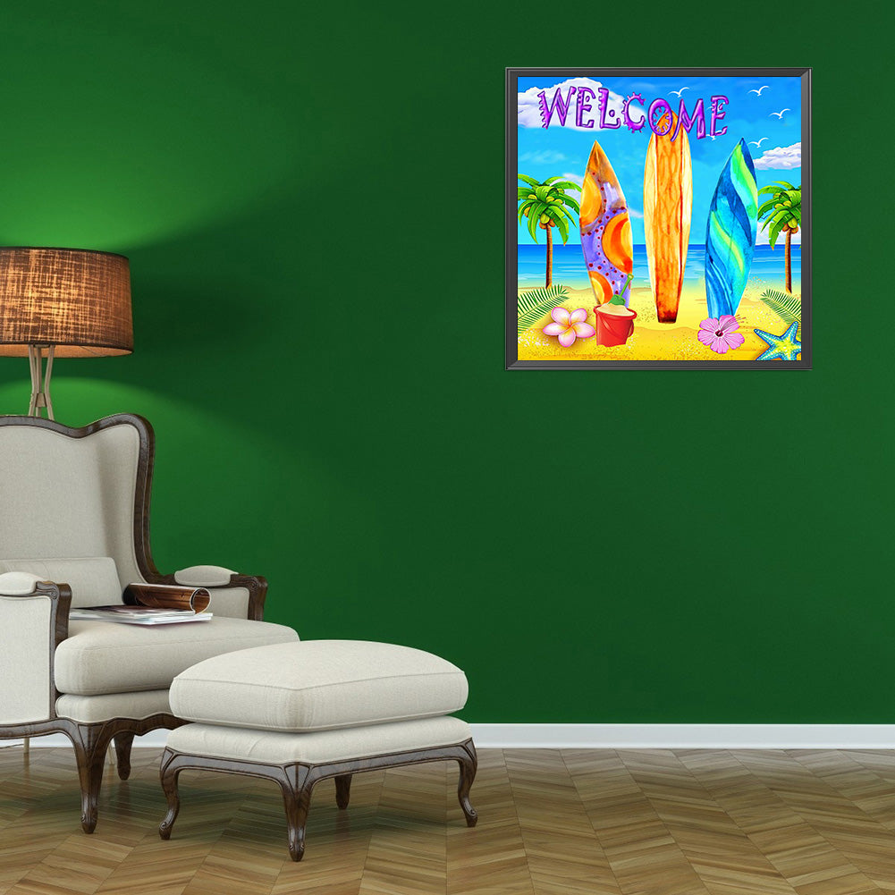 Refreshing Summer - Full Round Drill Diamond Painting 40*40CM