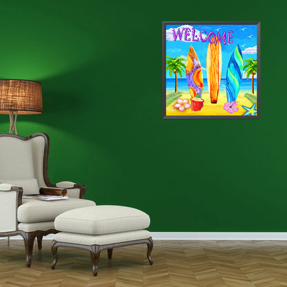 Refreshing Summer - Full Round Drill Diamond Painting 40*40CM