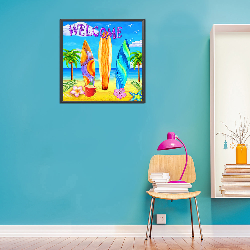 Refreshing Summer - Full Round Drill Diamond Painting 40*40CM