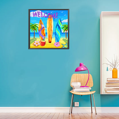 Refreshing Summer - Full Round Drill Diamond Painting 40*40CM