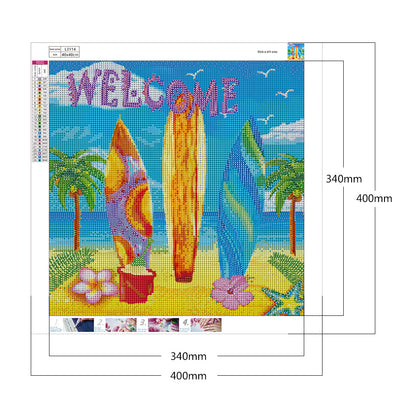 Refreshing Summer - Full Round Drill Diamond Painting 40*40CM