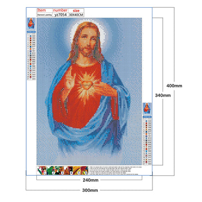 Religion - Full Round Drill Diamond Painting 30*40CM