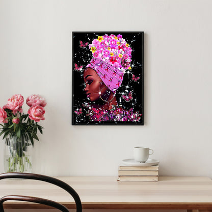 African Woman - Full Round Drill Diamond Painting 30*40CM