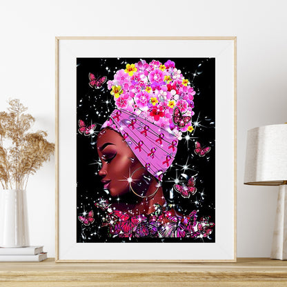 African Woman - Full Round Drill Diamond Painting 30*40CM