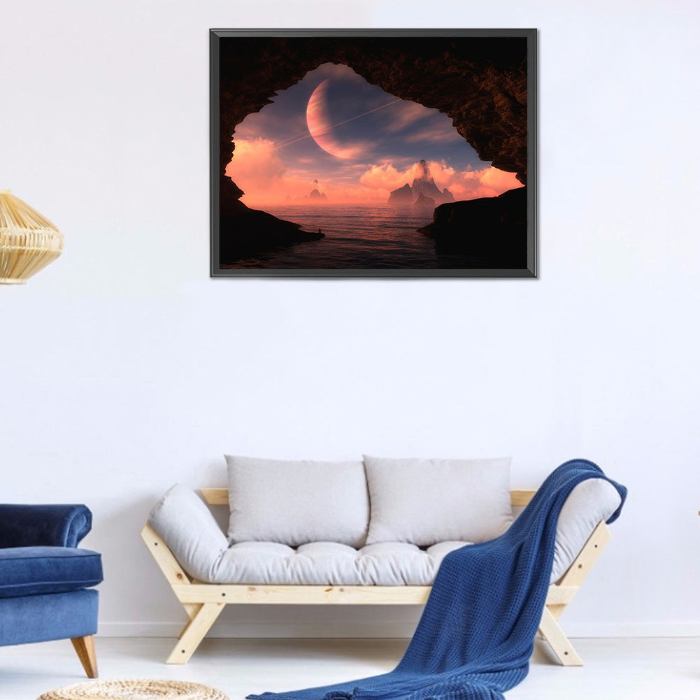 Natural Scenery - Full Round Drill Diamond Painting 40*30CM