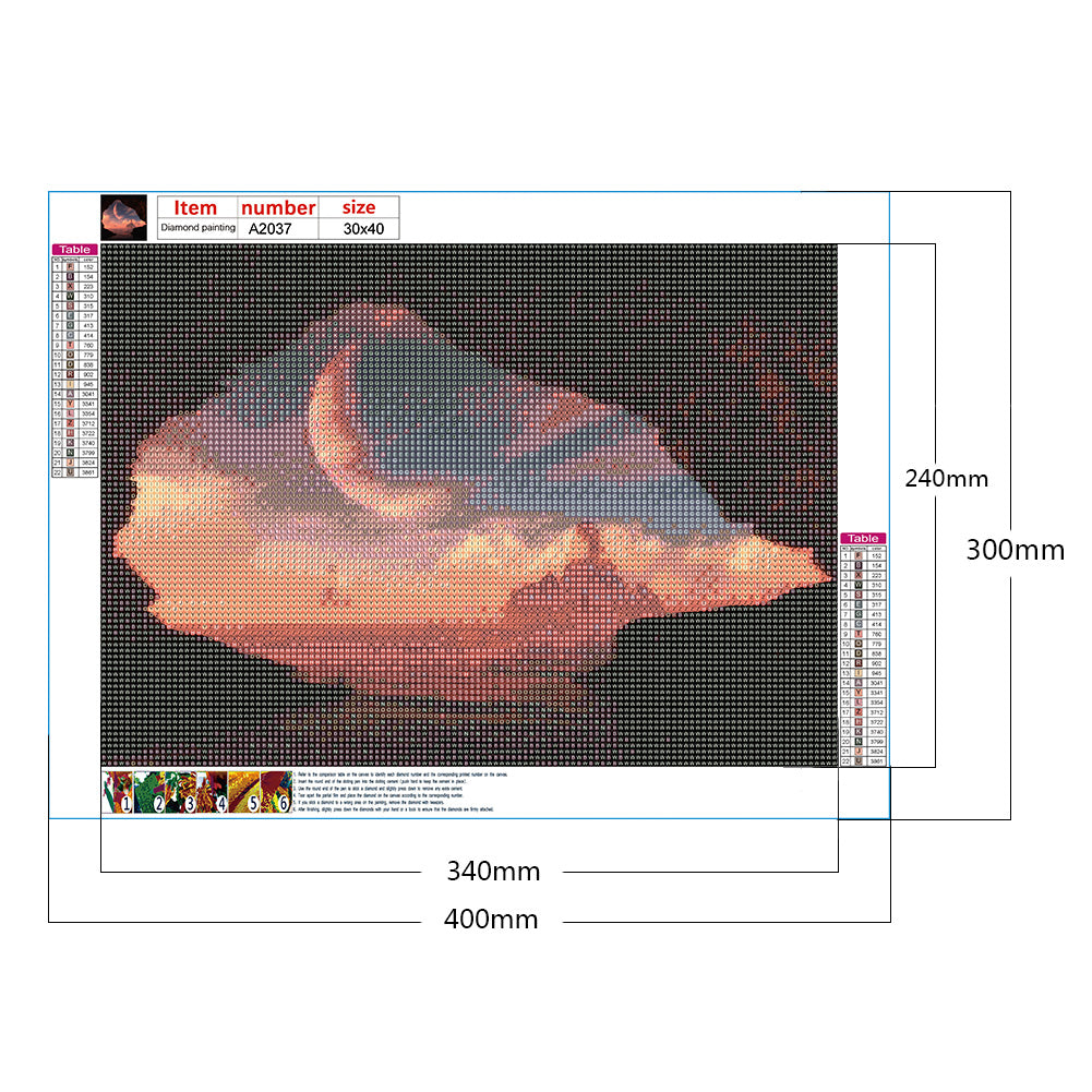 Natural Scenery - Full Round Drill Diamond Painting 40*30CM