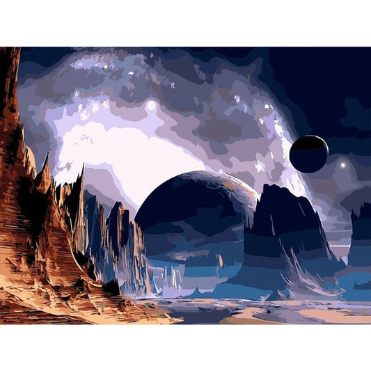 Natural Scenery - Full Round Drill Diamond Painting 40*30CM