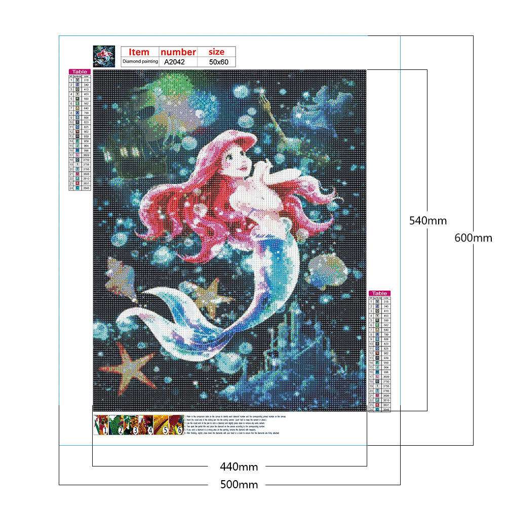 Disney Princess - Full Round Drill Diamond Painting 50*60CM