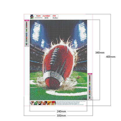 Football - Full Round Drill Diamond Painting 30*40CM