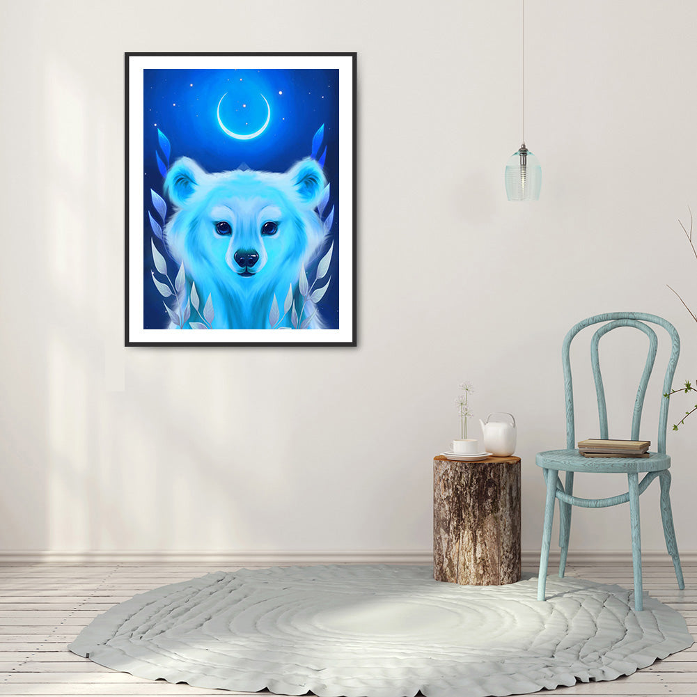 Moon Animal - Full Round Drill Diamond Painting 30*40CM