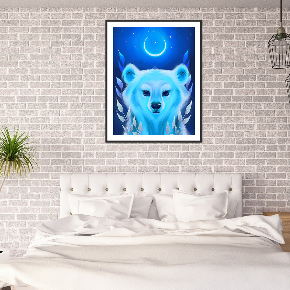Moon Animal - Full Round Drill Diamond Painting 30*40CM