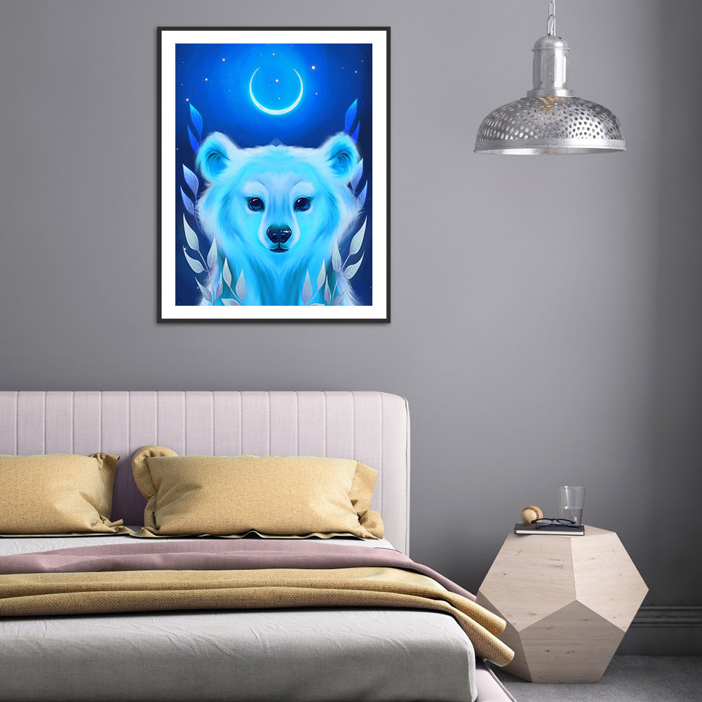 Moon Animal - Full Round Drill Diamond Painting 30*40CM