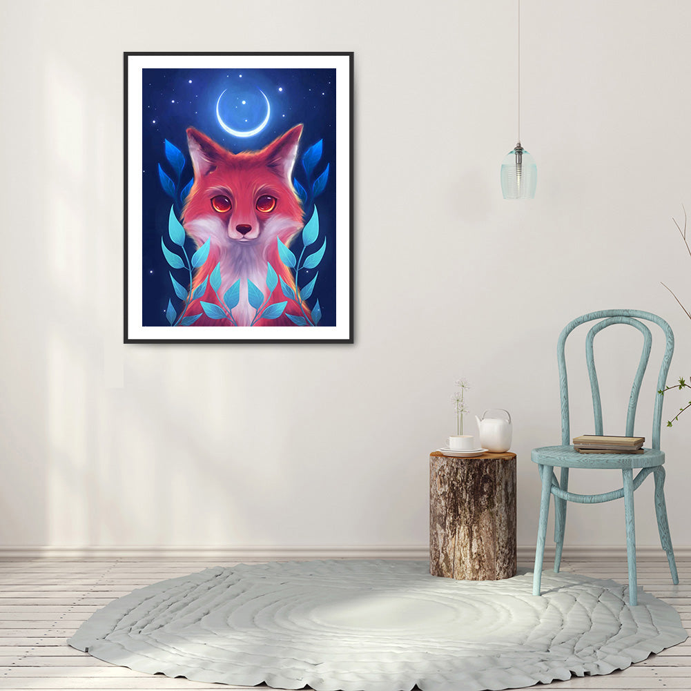 Moon Animal - Full Round Drill Diamond Painting 30*40CM