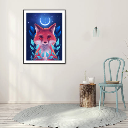 Moon Animal - Full Round Drill Diamond Painting 30*40CM