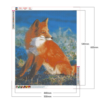 Fox - Full Round Drill Diamond Painting 50*60CM