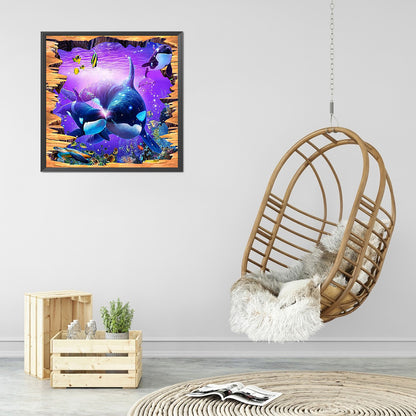 Underwater Animal World - Full Round Drill Diamond Painting 30*30CM