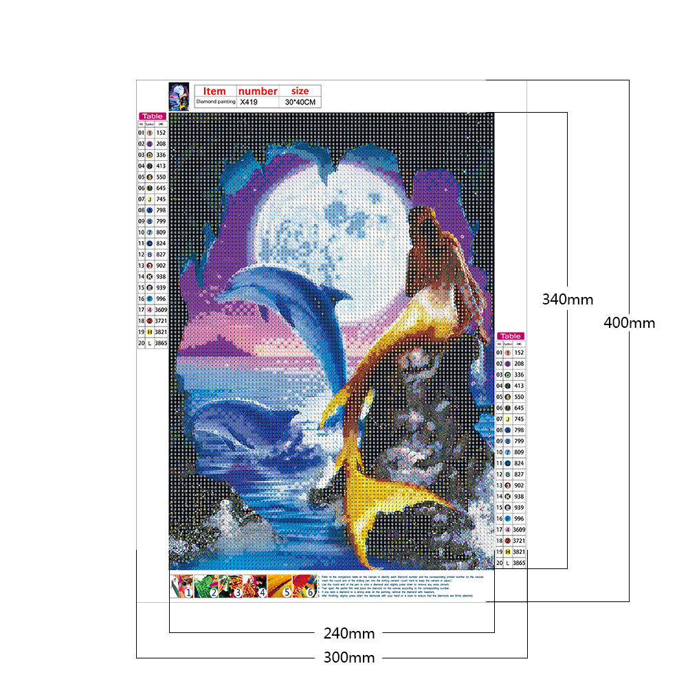 Underwater Animal World - Full Round Drill Diamond Painting 30*40CM