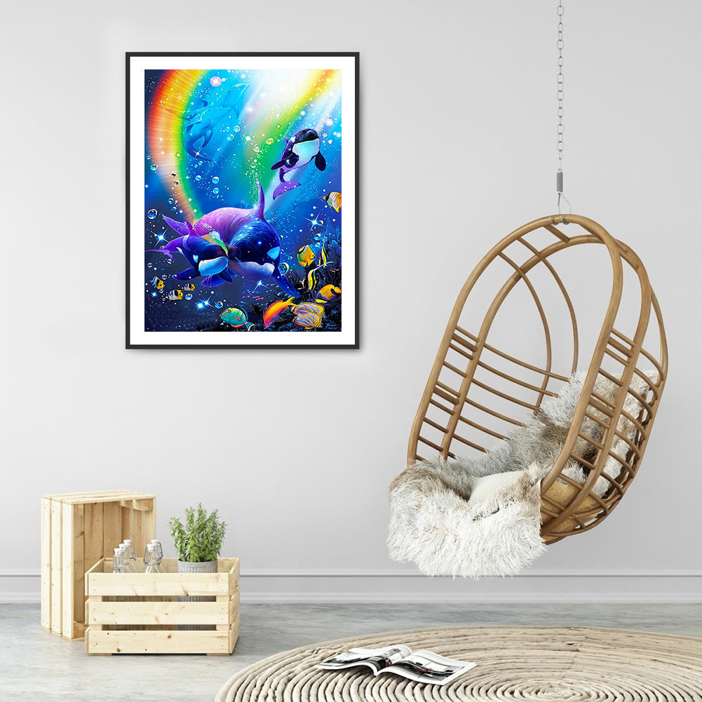 Underwater Animal World - Full Round Drill Diamond Painting 30*40CM