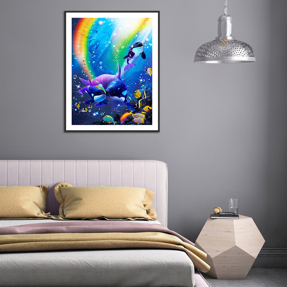 Underwater Animal World - Full Round Drill Diamond Painting 30*40CM