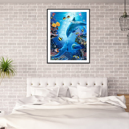 Underwater Animal World - Full Round Drill Diamond Painting 30*40CM