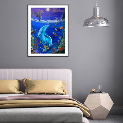 Underwater Animal World - Full Round Drill Diamond Painting 30*40CM