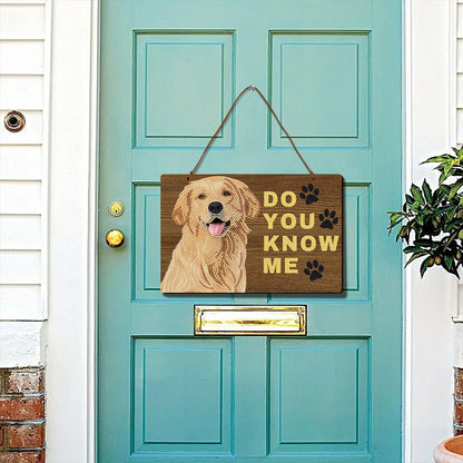 DIY Diamond Painting Dog Wooden Wall Plaque Sign Wood Plate Hanging Decor