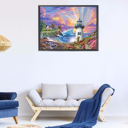 Beach Scenery - Full Round Drill Diamond Painting 40*30CM